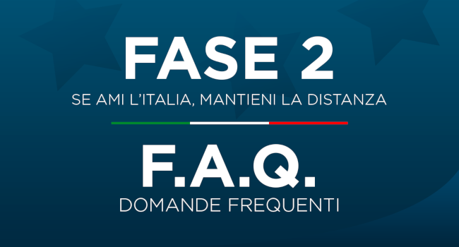 "fase 2" domande frequenti sulle misure adottate dal governo