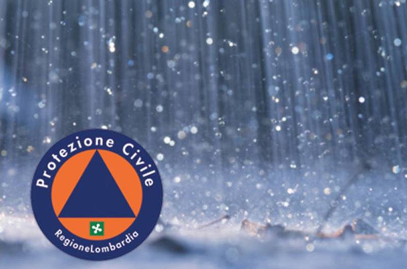 Allerta arancione protezione civile - rischio temporali forti