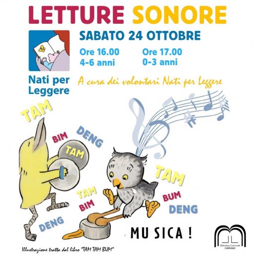 Annullato: Nati per Leggere in biblioteca a Carugo, sabato 24 ottobre